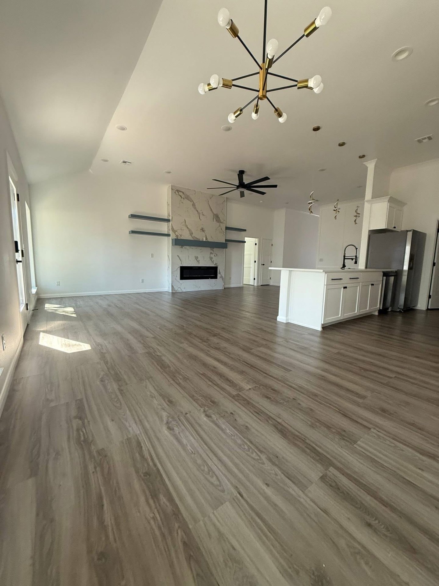 Finished interior